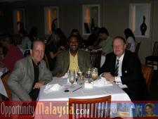 Captain Winston Scott, Ken Heiko and Bernhard Schutte discussing the upcoming mission to MalaysiaKen Haiko, Chairman of the Board of Supervisors at the Florida Space Authority, Captain Winston Scott, Executive Director of the Florida Space Authority and Bernhard Schutte, CEO of Digital Media Network, Inc 