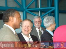 Malaysian Ambassador Visit to Florida Space Authority January 2005Captain Winston Scott,Executive Director of Florida Space Authority, Bernhard Schutte,CEO  of Digital Media Network,Inc.