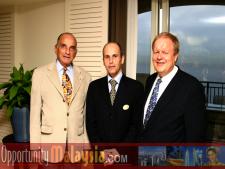 John Bauer, Jacques Roy and Bernhard SchutteFrom Left to right: Consul John Bauer, President of Basic Food International, Jacques Roy, General Manager of The Atlantic Hotel, and Bernhard Schutte, CEO of Digital Media Network(DMNI).