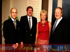 Jacques Roy, Chris Cronje, June Wolfe and Bernhard Schutte.From Left to right: Jacques Roy, General Manager of The Atlantic Hotel, Chris Cronje, President & CEO of Alpine Engineered Products, June Wolfe, President or South Florida Manufacturers Association and Bernhard Schutte, CEO of Digital Media Network (DMNI)