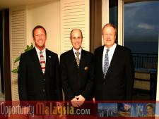 Michael Corbit, Jacques Roy and Bernhard Schutte.From Left to right: Michael Corbit, Executive Director of the Internet Coast, Jacques Roy, General Manager of The Atlantic Hotel, and Bernhard Schutte, CEO of Digital Media Network (DMNI)